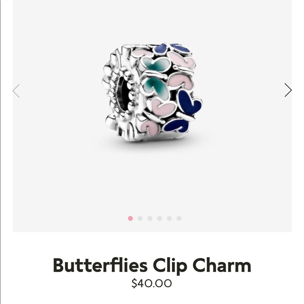 COPY - Pandora clip butterfly